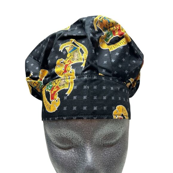 Scrub Cap Bouffant Style Elastic Back Harry Potter Hogwarts Handmade - Picture 1 of 5